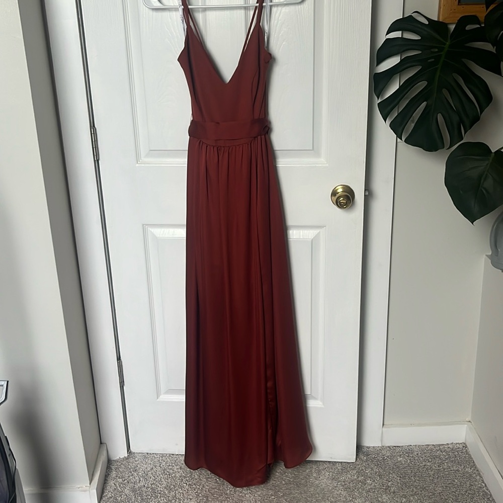 David’s Bridal Bridesmaid dresses- CINNAMON